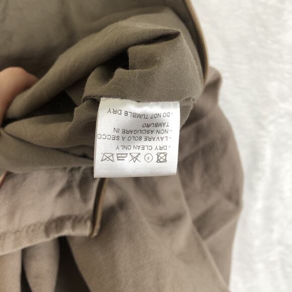 DANTENDORFER Linen Cotton Pleated Skirt Sz 6 29" Toasted Barley‎ Preppy Lined - Picture 5 of 10